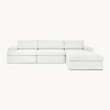 Sofa Modular Con Reposapies Russell (4 Plazas), Desenfundable