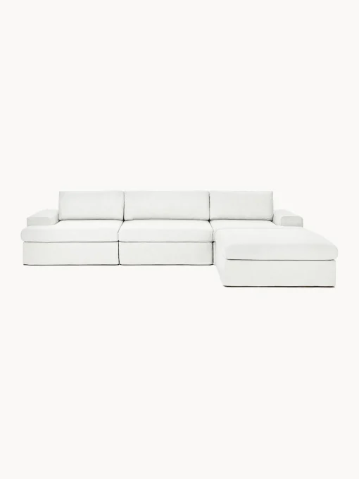 Sofa Modular Con Reposapies Russell (4 Plazas), Desenfundable