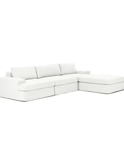 Sofa Modular Con Reposapies Russell (4 Plazas), Desenfundable