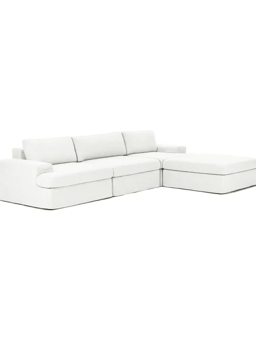 Sofa Modular Con Reposapies Russell (4 Plazas), Desenfundable