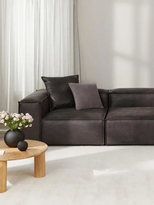 Sofa Modular De Cuero Reciclado Lennon (4 Plazas)