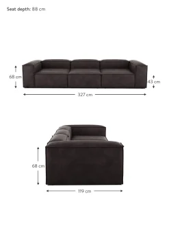 Sofa Modular De Cuero Reciclado Lennon (4 Plazas)