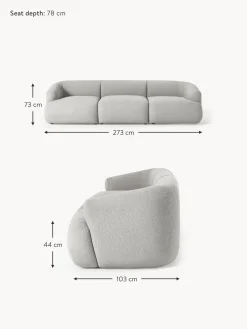 Sofa Modular En Tejido Boucle Sofia (3 Plazas)