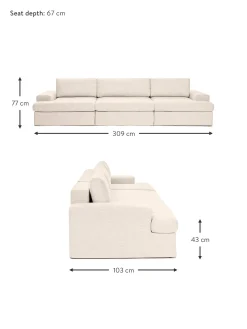 Sofa Modular Russell (4 Plazas), Desenfundable