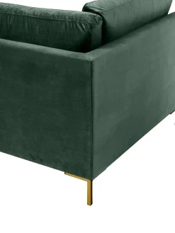 Sofa Rinconera Cama De Terciopelo Luna (3 Plazas), Con Colchon