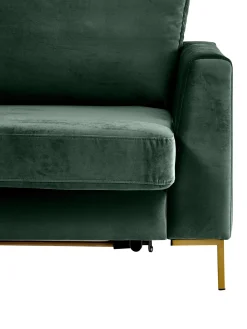 Sofa Rinconera Cama De Terciopelo Luna (3 Plazas), Con Colchon