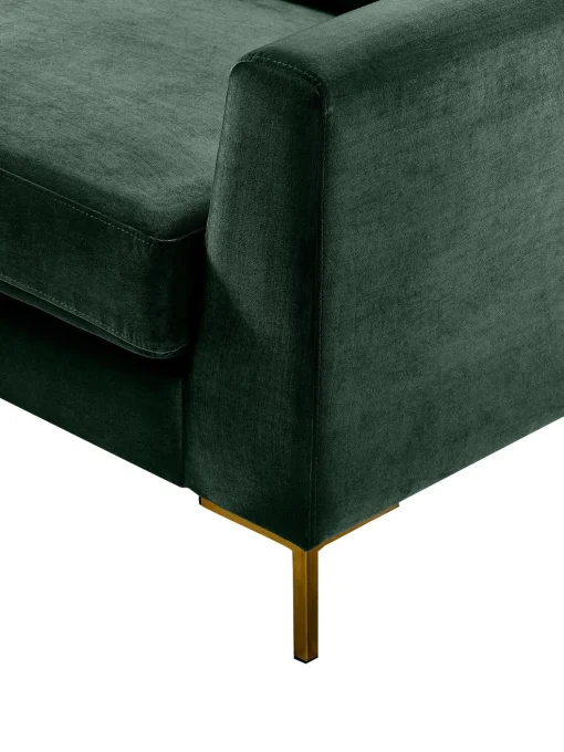 Sofa Rinconera Cama De Terciopelo Luna (3 Plazas), Con Colchon