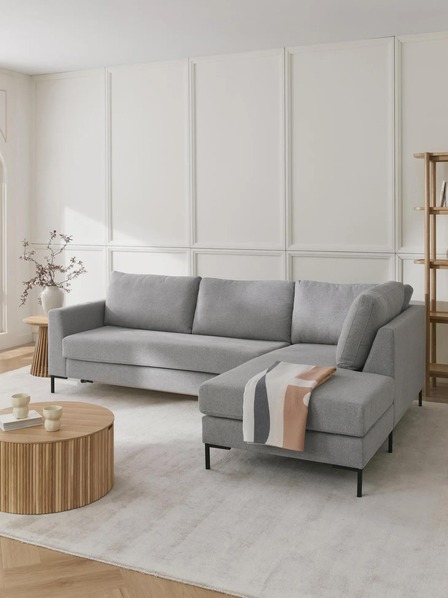 Sofa Rinconera Cama Luna (3 Plazas), Con Colchon