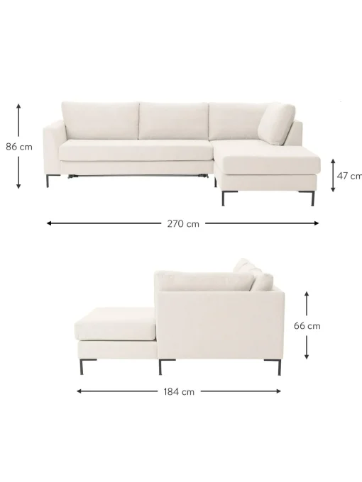 Sofa Rinconera Cama Luna (3 Plazas), Con Colchon