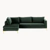 Sofa Rinconera De Terciopelo Luna