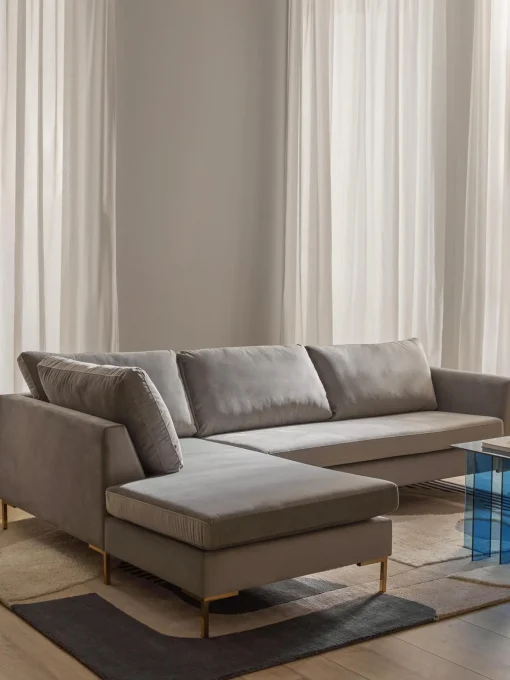Sofa Rinconera De Terciopelo Luna