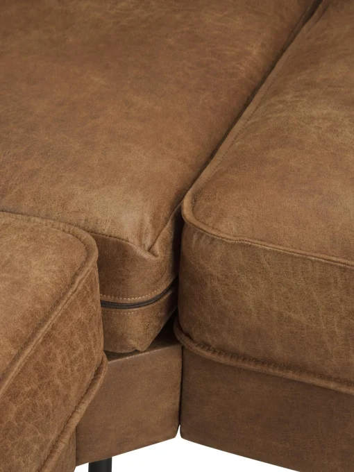Sofa Rinconera Grande De Cuero Reciclado Hunter
