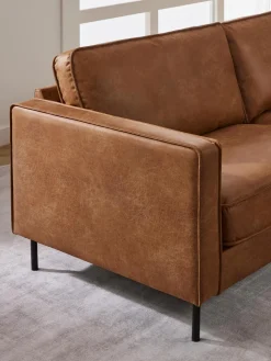 Sofa Rinconera Grande De Cuero Reciclado Hunter