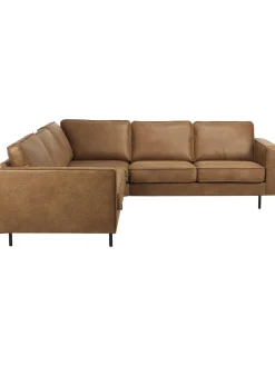 Sofa Rinconera Grande De Cuero Reciclado Hunter