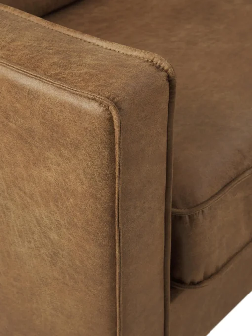 Sofa Rinconera Grande De Cuero Reciclado Hunter
