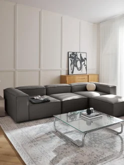Sofa Rinconera Modular Con Reposapies Lennon (4 Plazas)