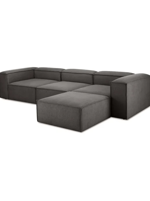 Sofa Rinconera Modular Con Reposapies Lennon (4 Plazas)