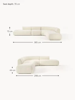 Sofa Rinconera Modular De Borreguillo Sofia (4 Plazas)