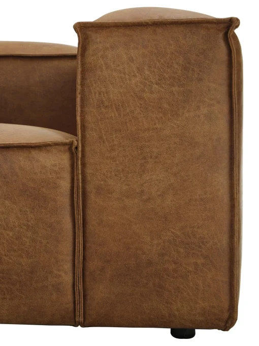 Sofa Rinconera Modular De Cuero Reciclado Lennon