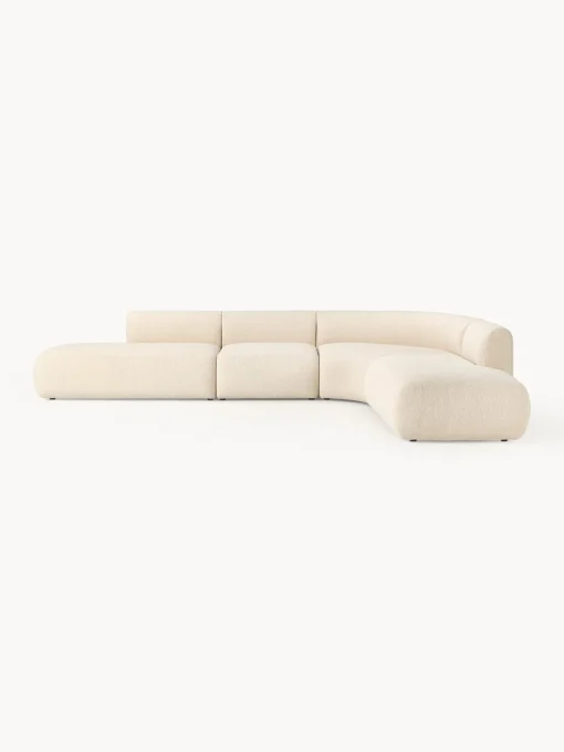 Sofa Rinconera Modular En Tejido Boucle Sofia (4 Plazas)