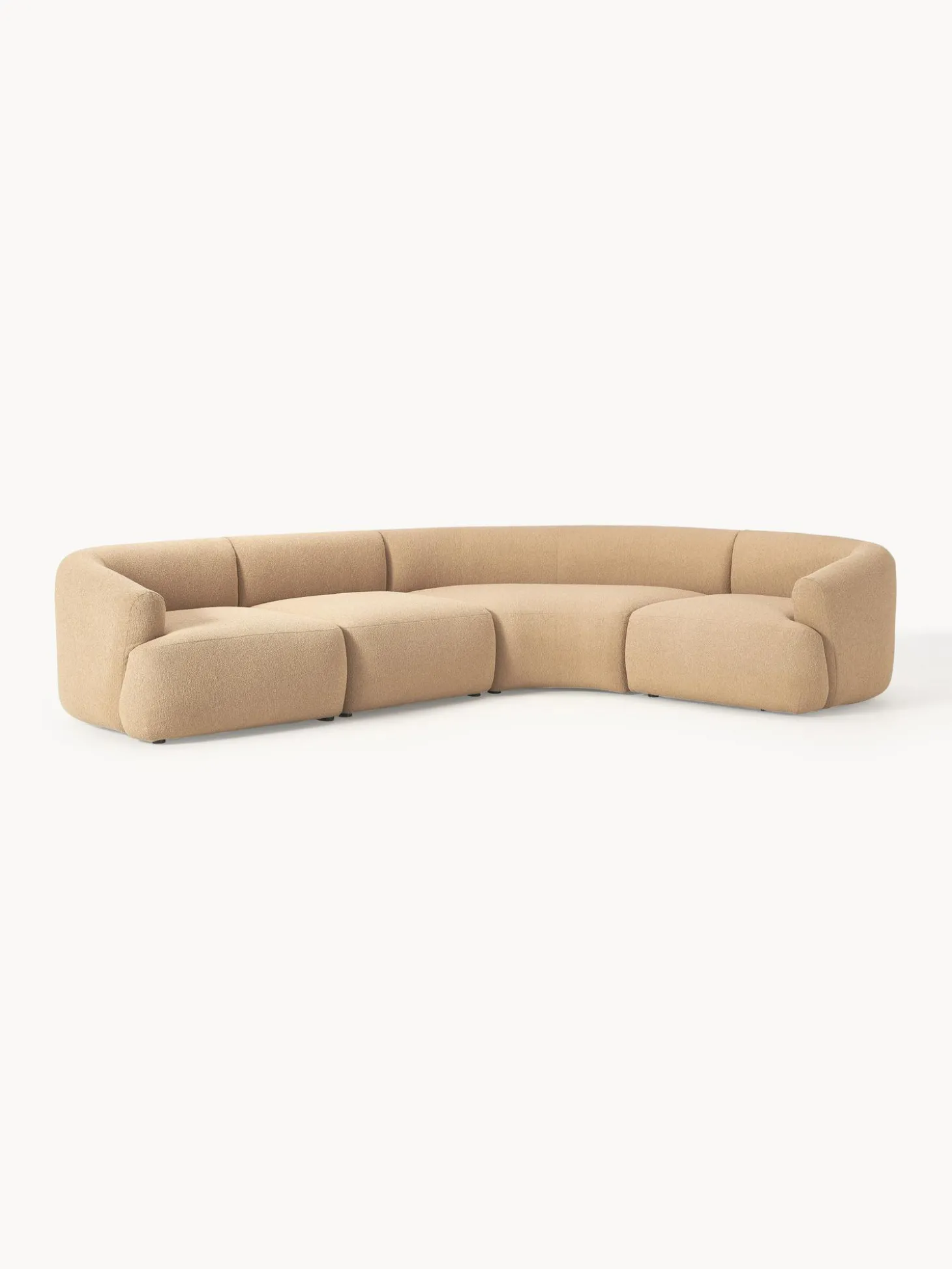 Sofa Rinconera Modular En Tejido Boucle Sofia (4 Plazas)