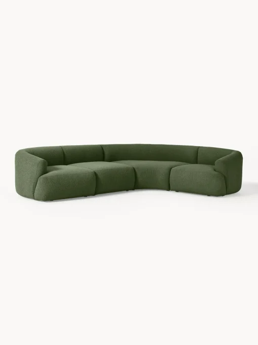 Sofa Rinconera Modular En Tejido Boucle Sofia (4 Plazas)