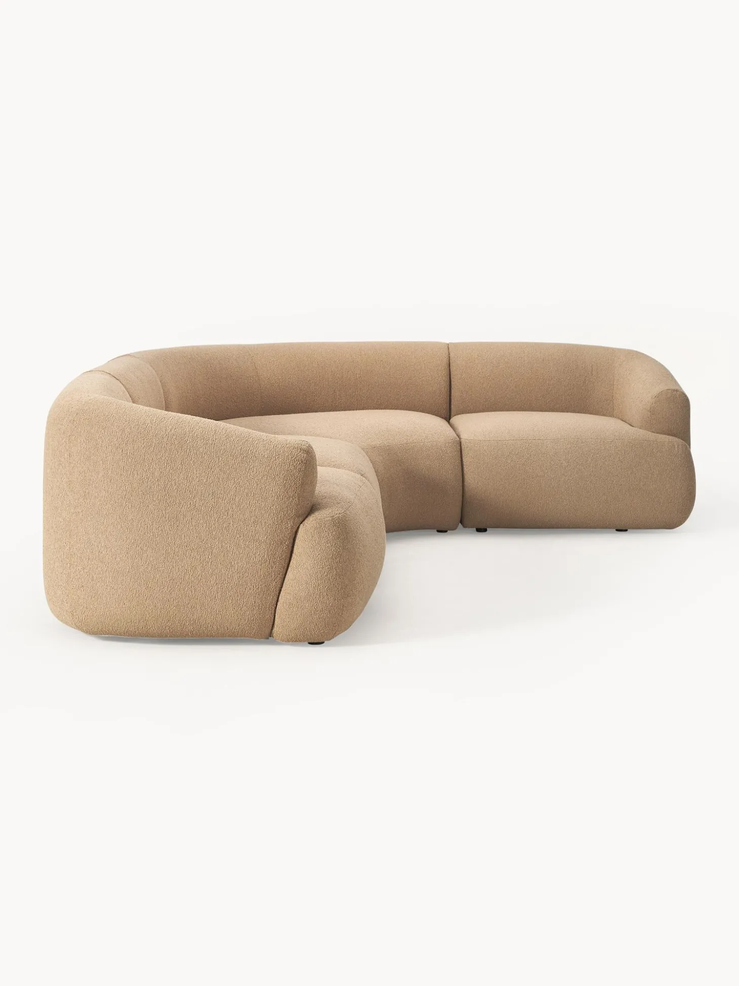 Sofa Rinconera Modular En Tejido Boucle Sofia (4 Plazas)
