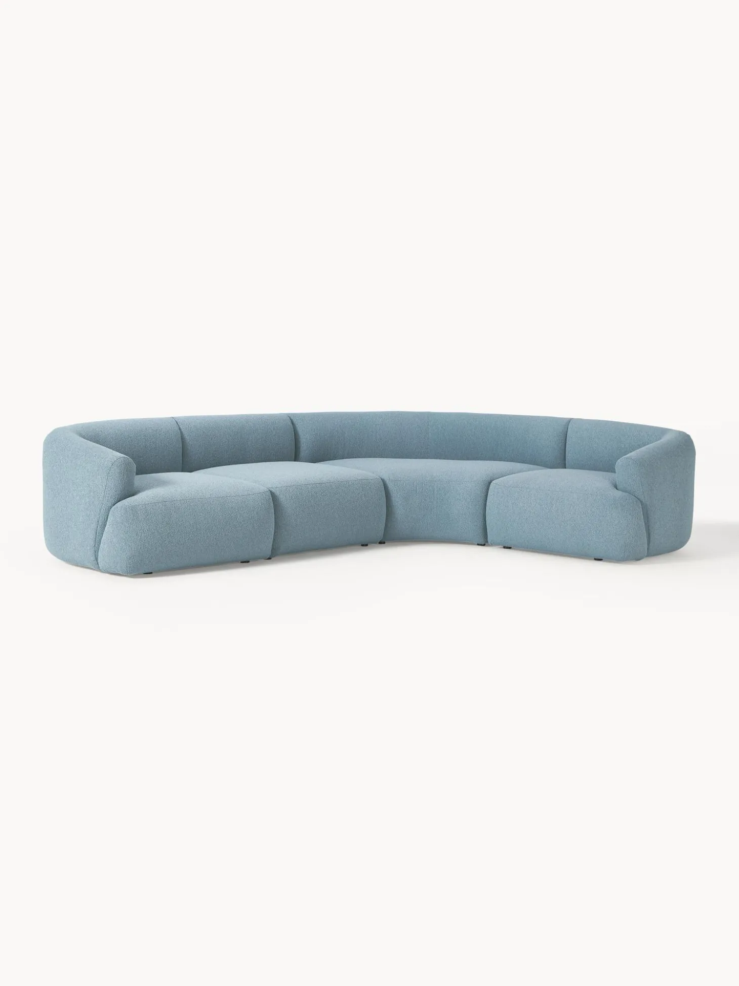Sofa Rinconera Modular En Tejido Boucle Sofia (4 Plazas)