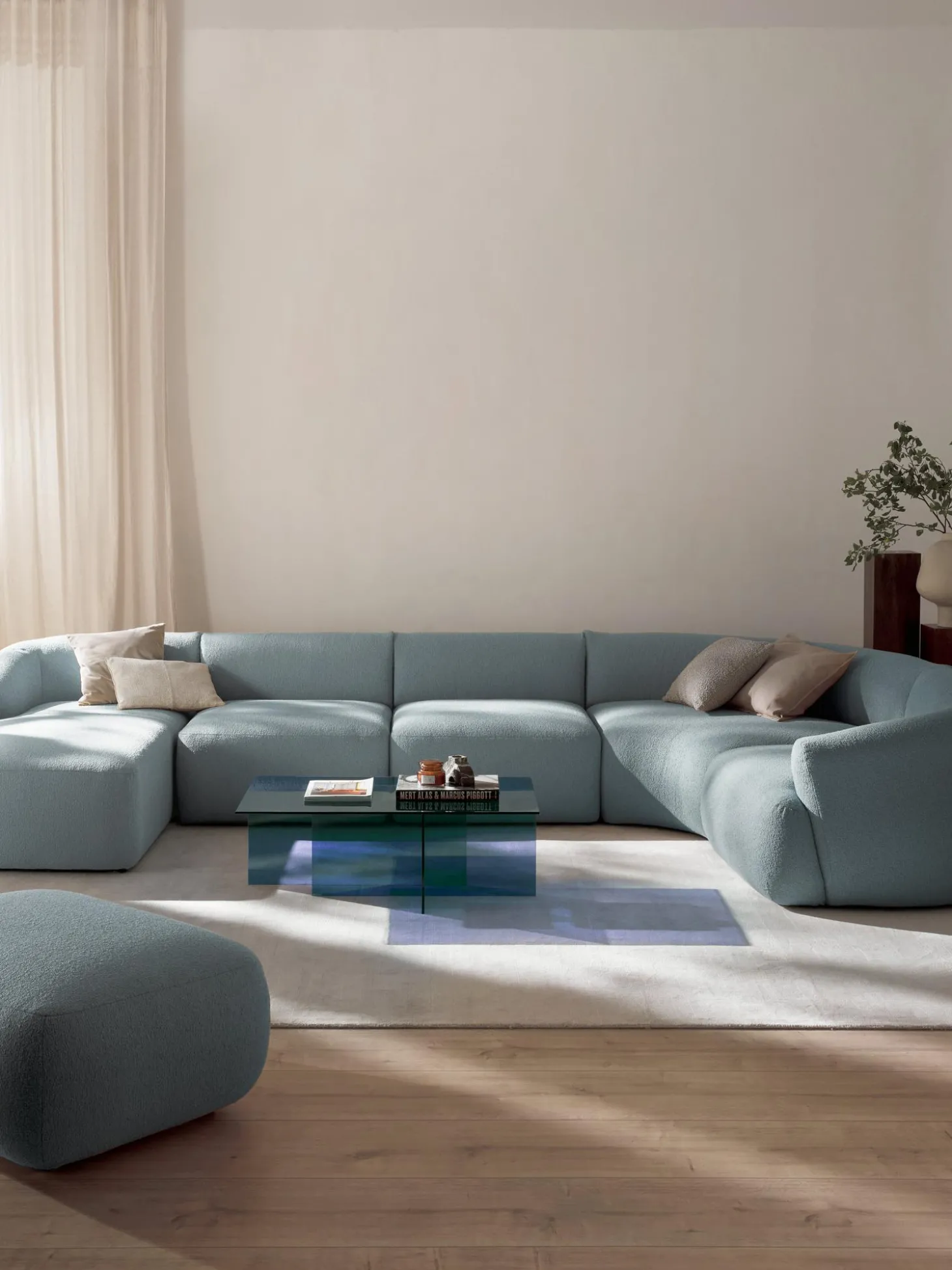 Sofa Rinconera Modular En Tejido Boucle Sofia