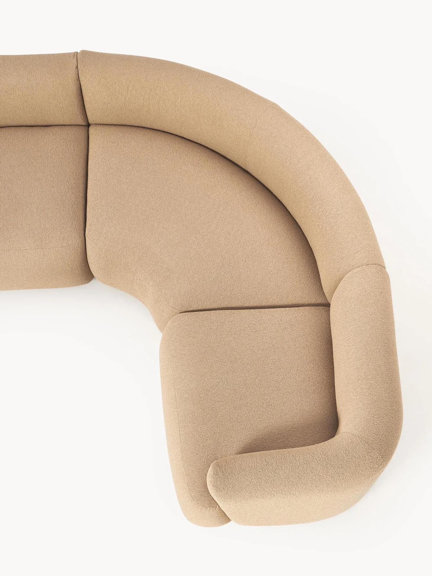 Sofa Rinconera Modular En Tejido Boucle Sofia (4 Plazas)