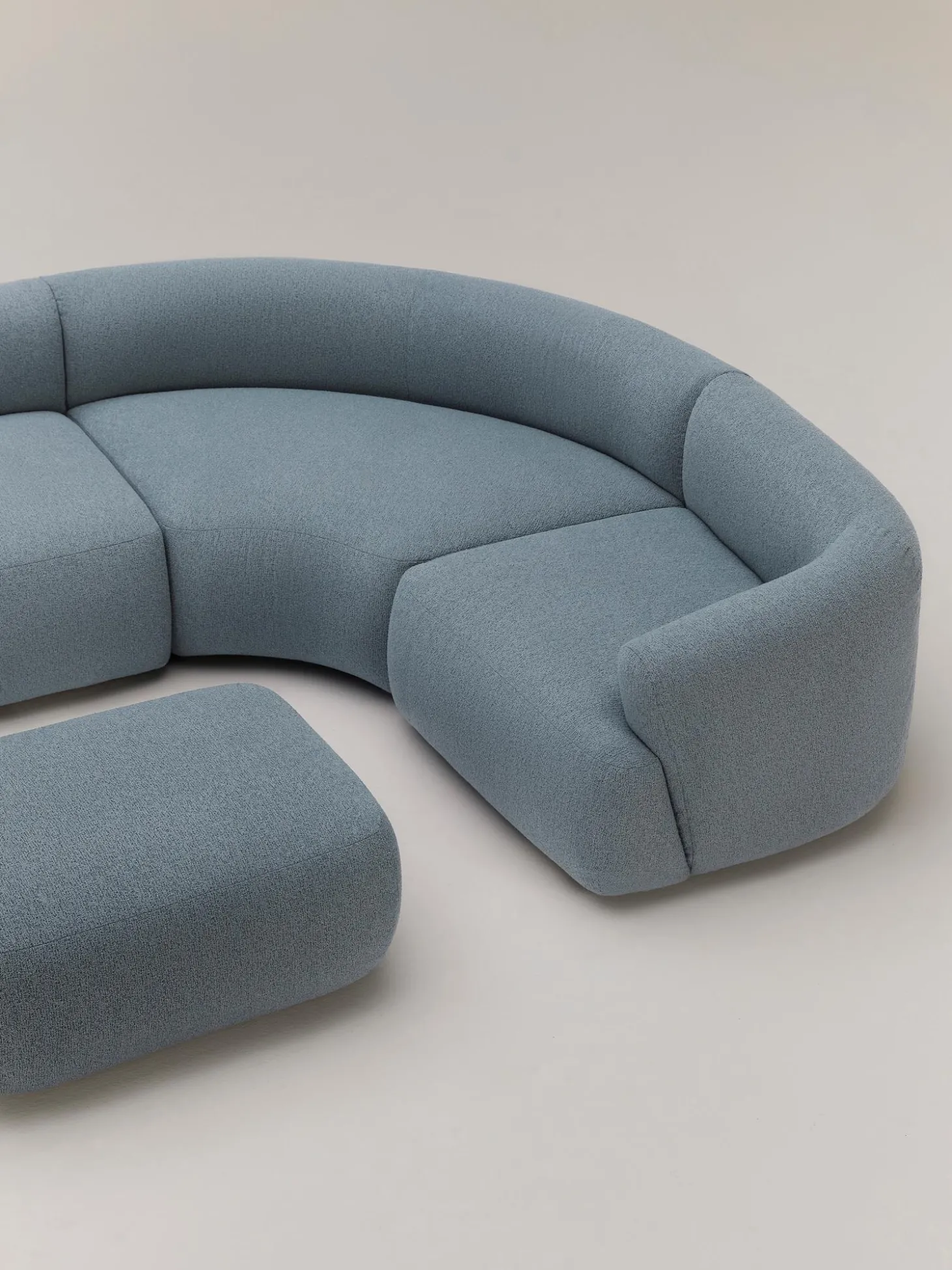 Sofa Rinconera Modular Grande En Tejido Boucle Sofia