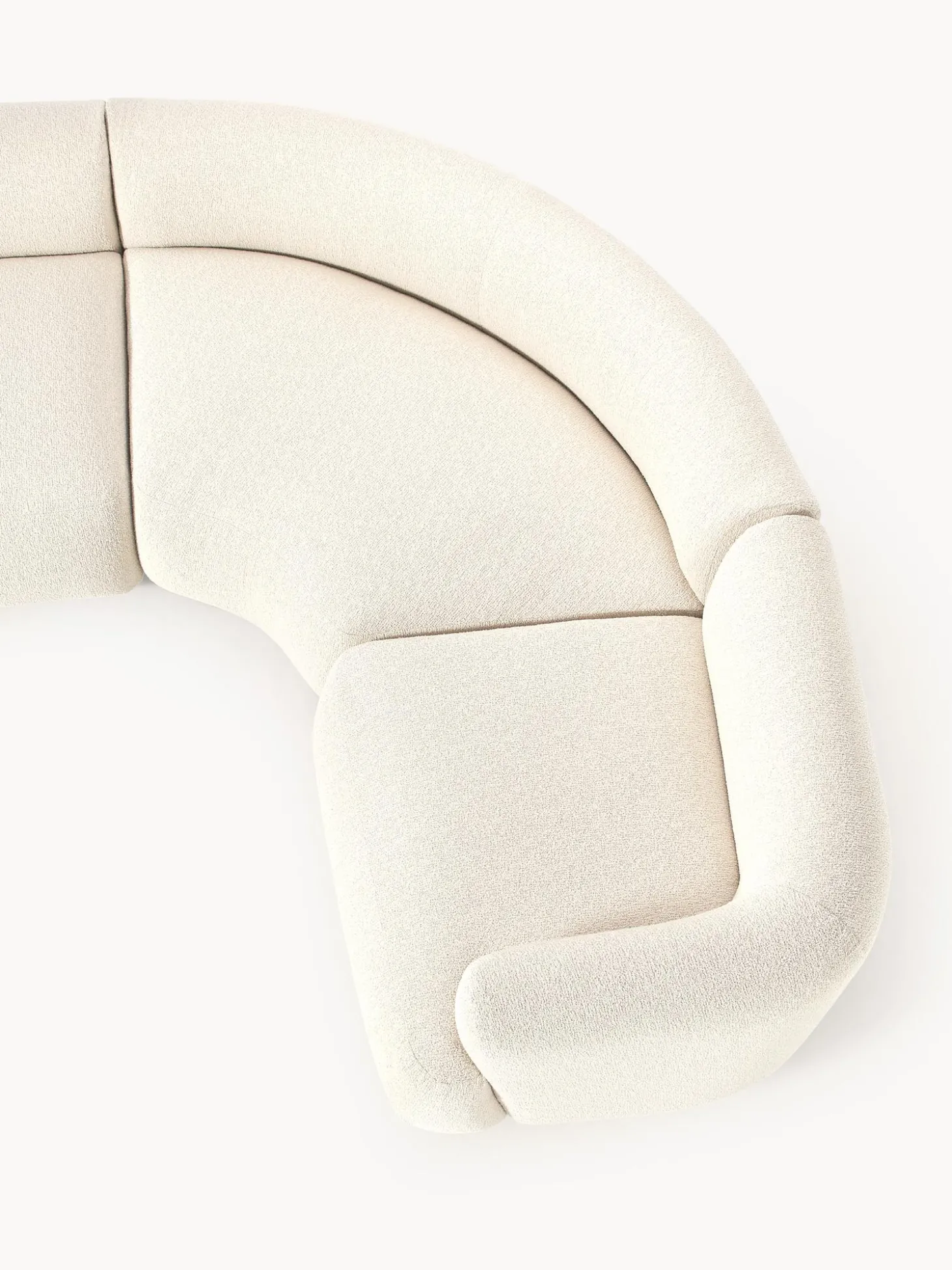 Sofa Rinconera Modular Grande En Tejido Boucle Sofia