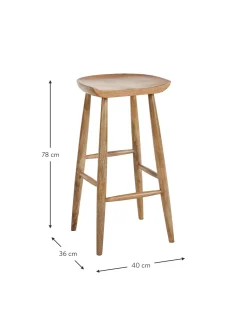 Taburete Alto De Madera De Mango Nino