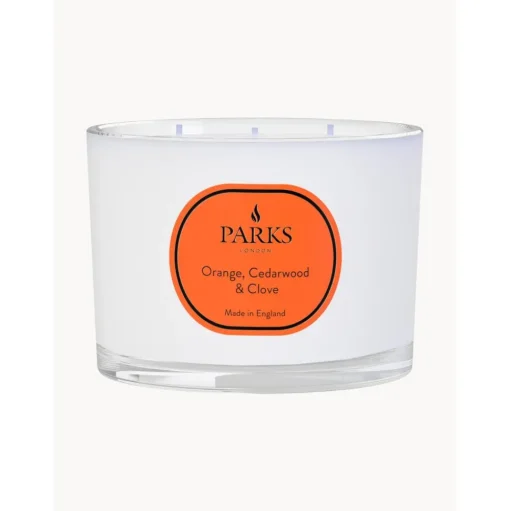 Vela Perfumada De Tres Mechas Vintage Aromatherapy (Naranja, Madera De Cedro Y Clavo)