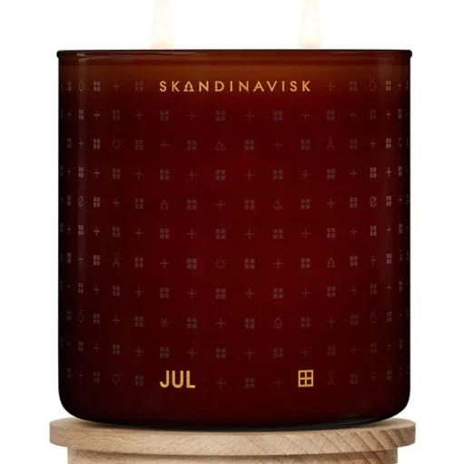 Vela Perfumada Dos Mechas Jul (Canela, Clavo, Jengibre, Miel, Vino Caliente)