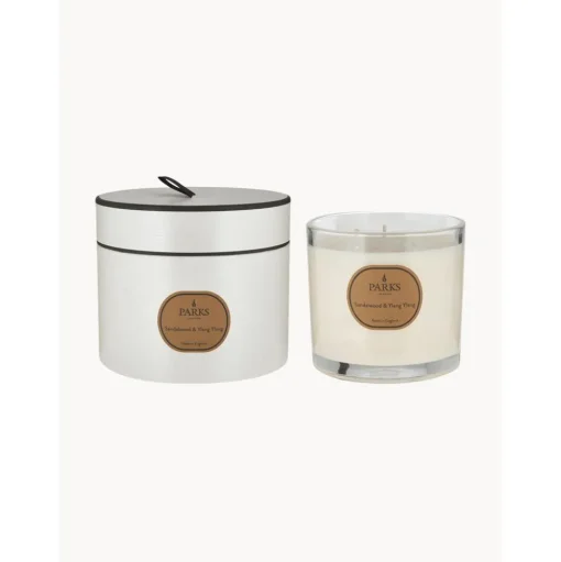 Vela Perfumada Tres Mechas Aromatherapy (Sandalo Y Ylang Ylang)