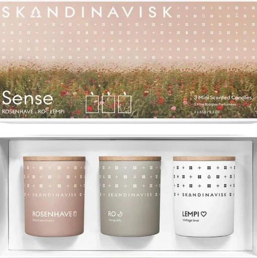 Velas Perfumadas Sense, 3 Uds.