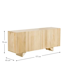 Aparador De Madera De Maciza Louis