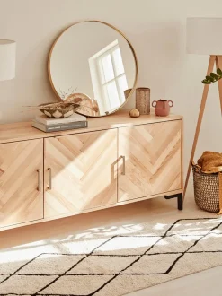 Aparador De Madera Maciza Leif