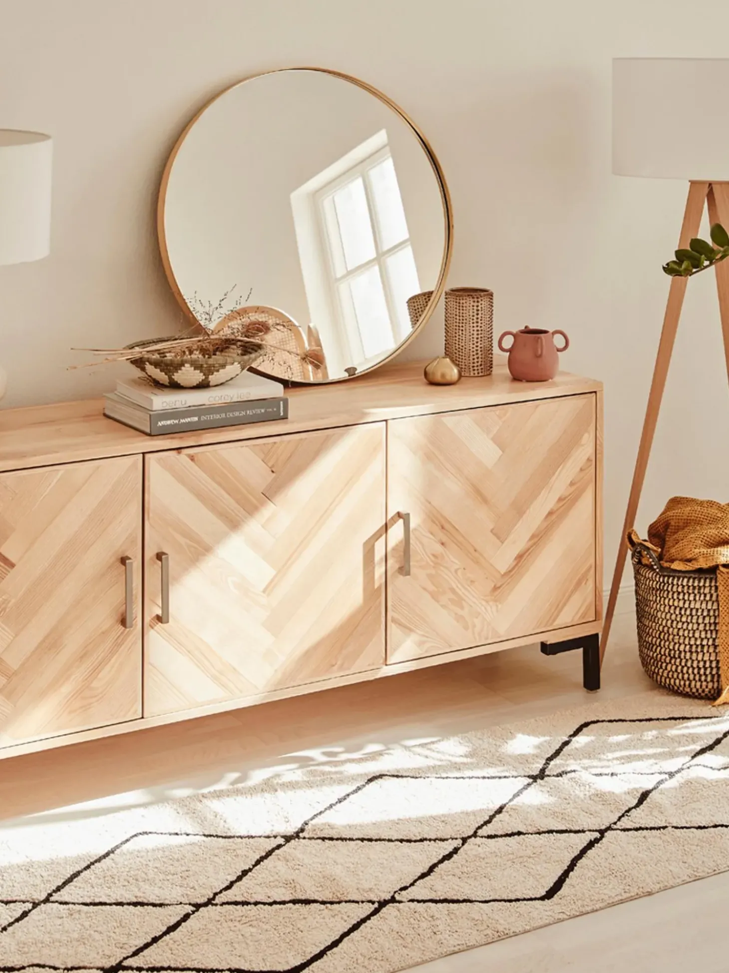 Aparador De Madera Maciza Leif