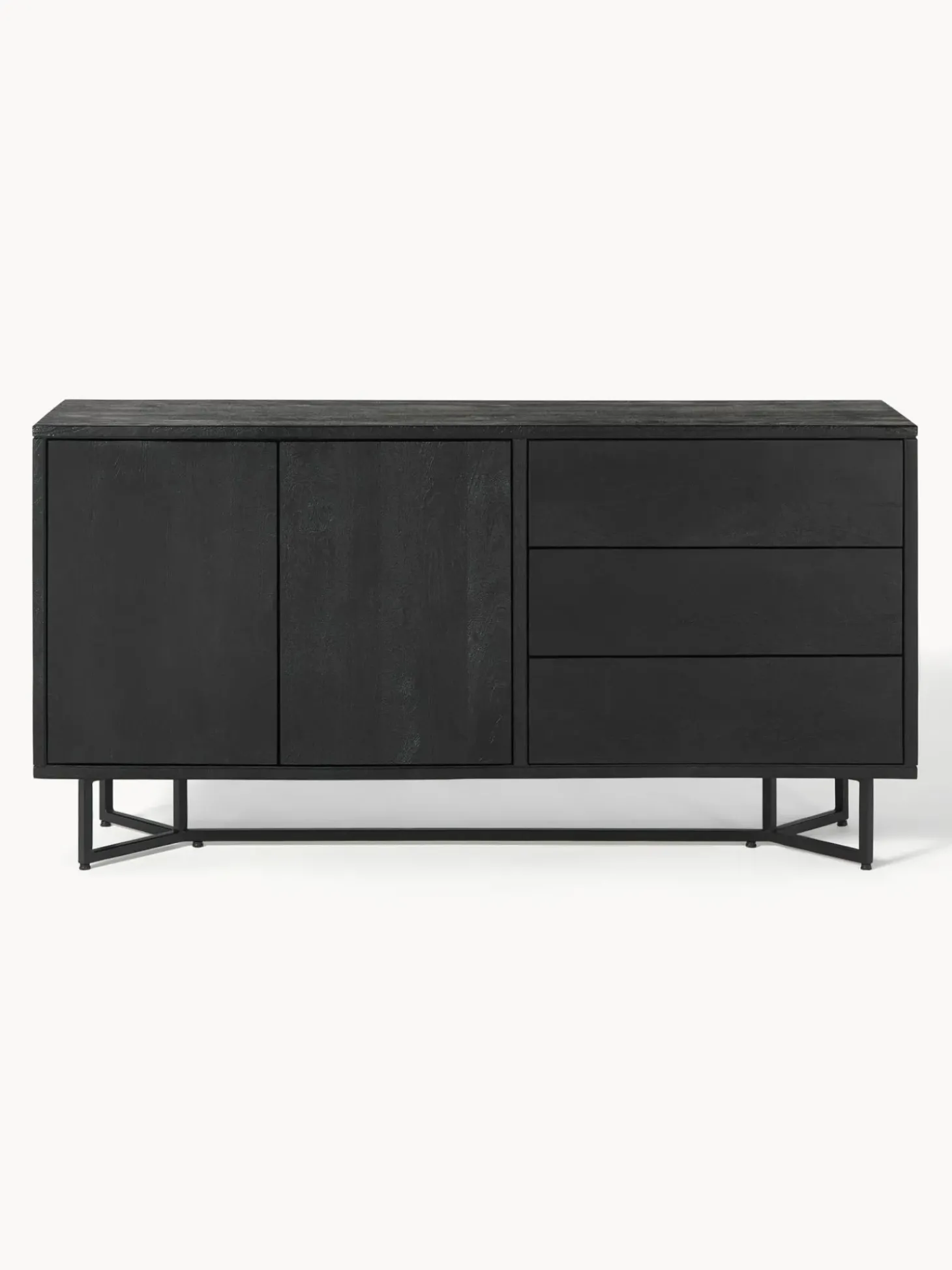 Aparador De Madera Maciza Con Puertas Y Cajones Luca