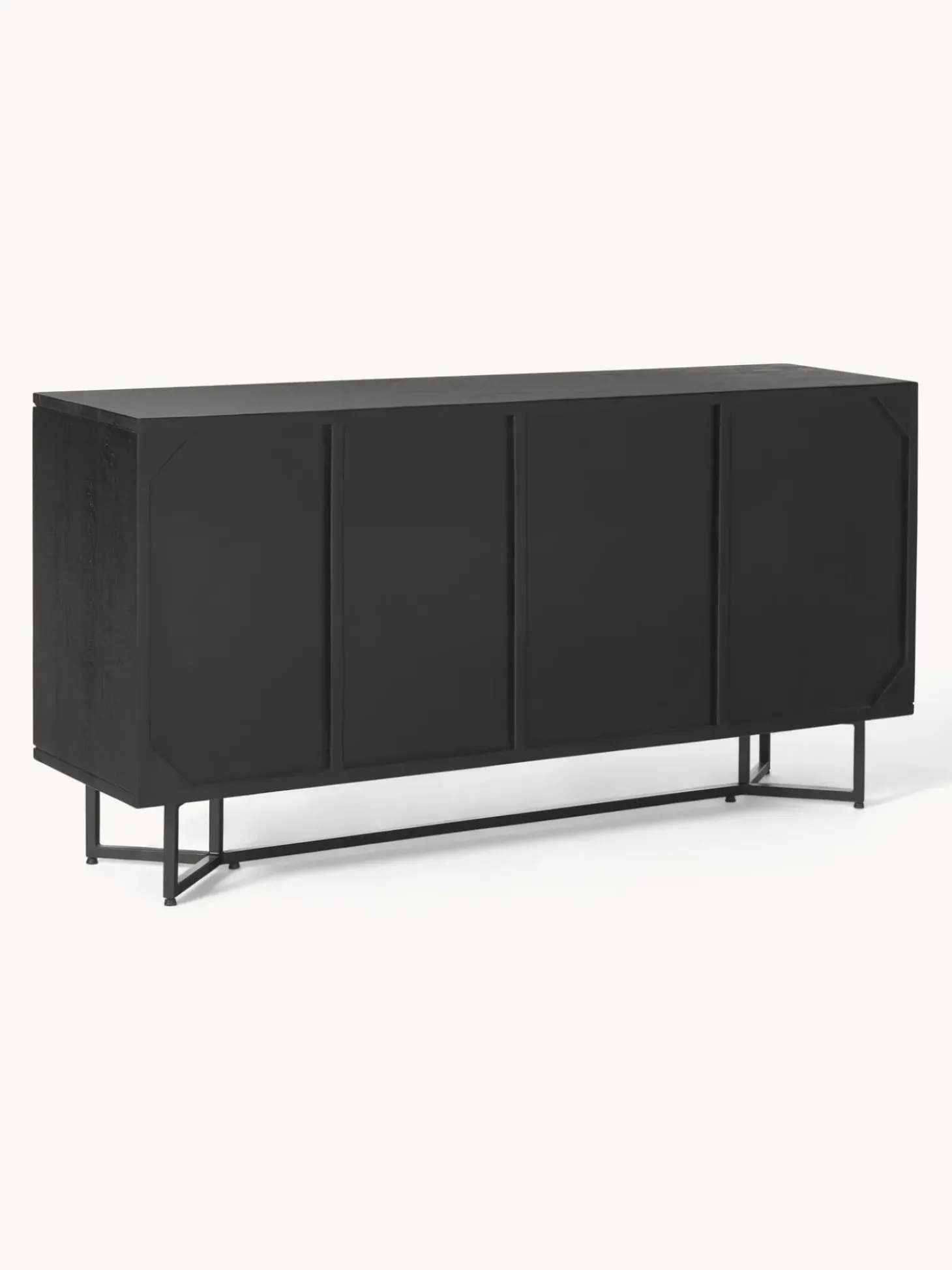 Aparador De Madera Maciza Con Puertas Y Cajones Luca