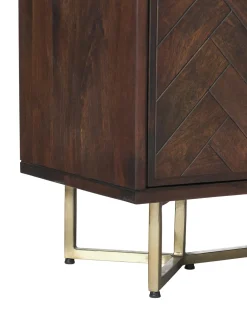 Aparador De Madera Maciza Diseno Espiga Con Cajones Y Puertas Luca