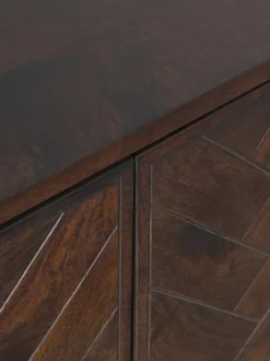 Aparador De Madera Maciza Diseno Espiga Con Cajones Y Puertas Luca