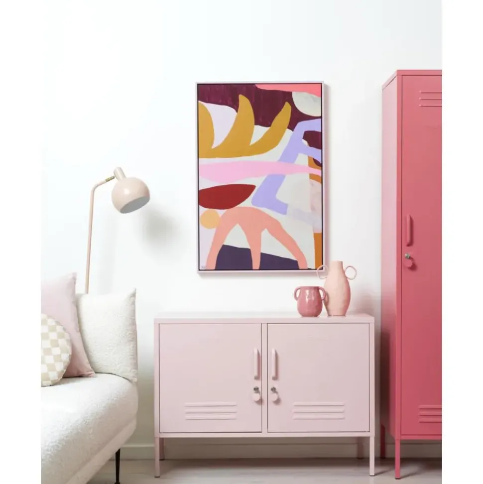 Aparador De Metal Con Puertas Mustard