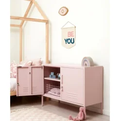 Aparador De Metal Con Puertas Mustard