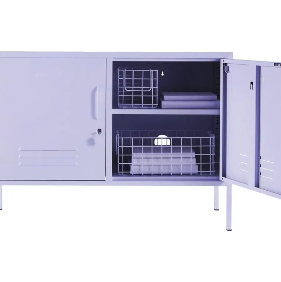 Aparador De Metal Con Puertas Mustard