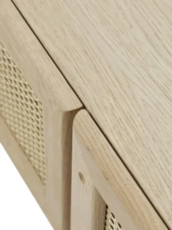 Aparador De Roble Con Tejido Vienes Jolie