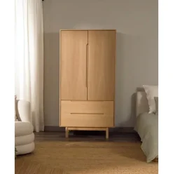 Armario En Roble Cassy, 2 Puertas