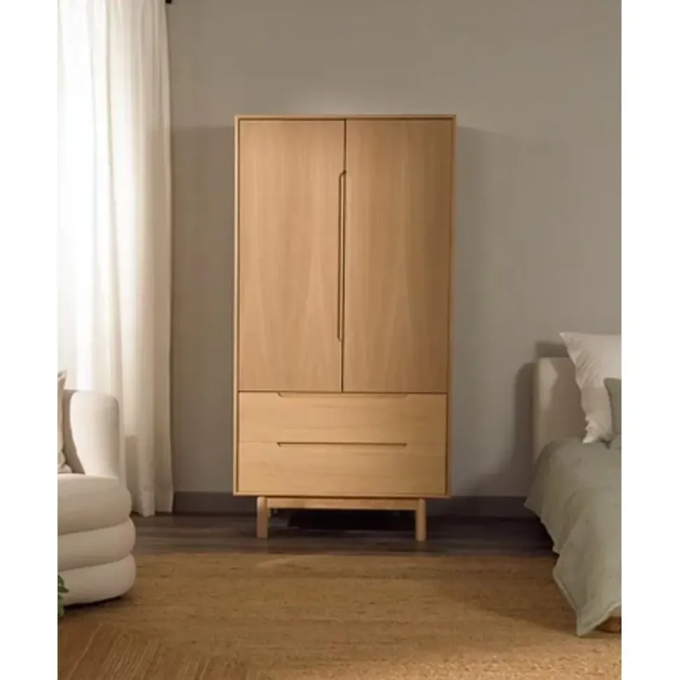 Armario En Roble Cassy, 2 Puertas